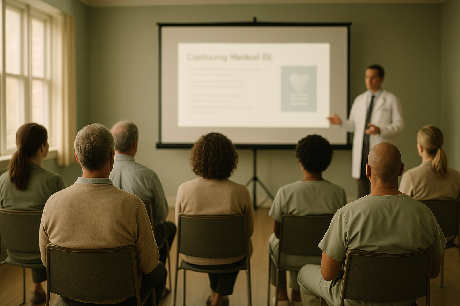 Healthcare providers at a Cellular Medicine Institute continuing-education seminar